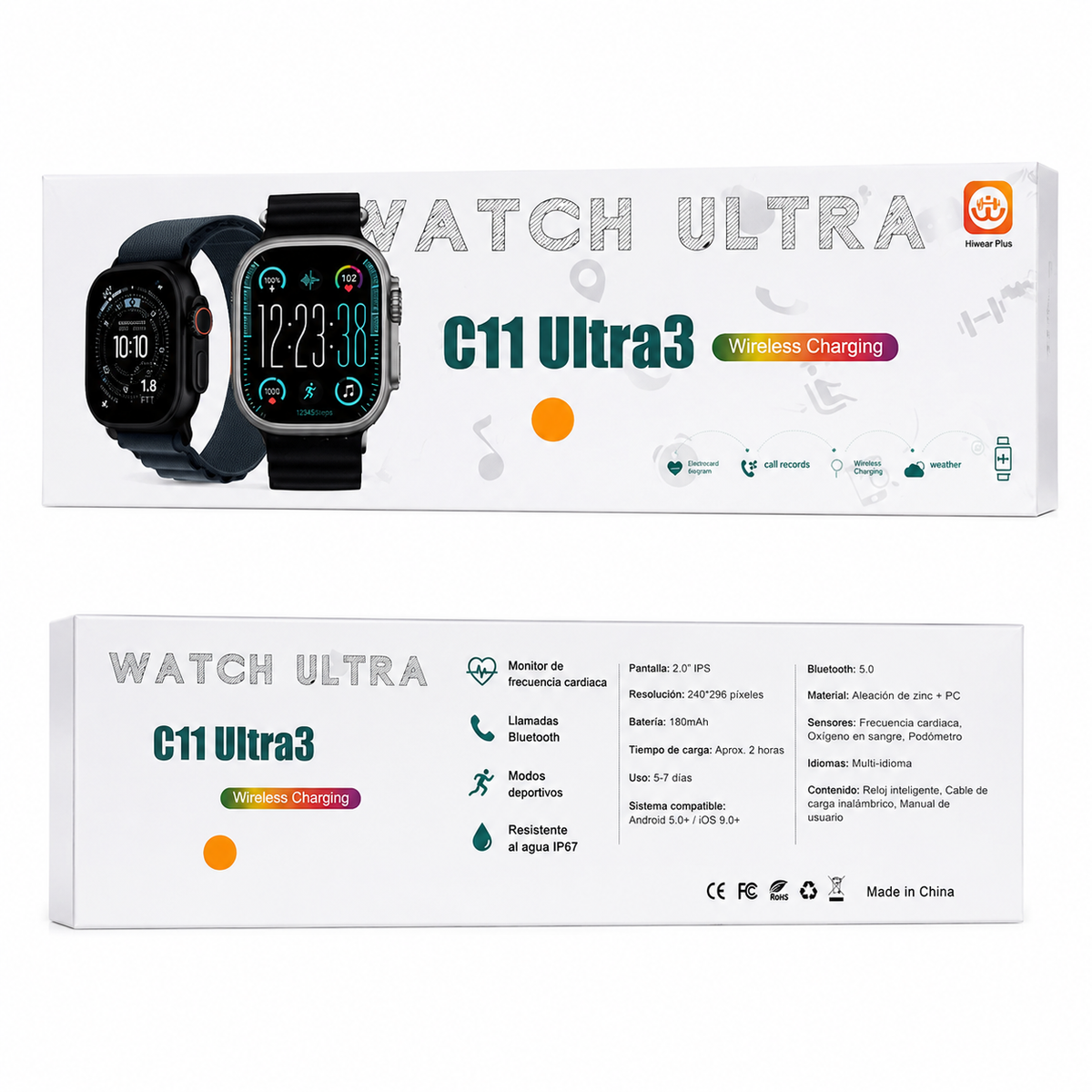 Reloj Inteligente C11 Ultra 3