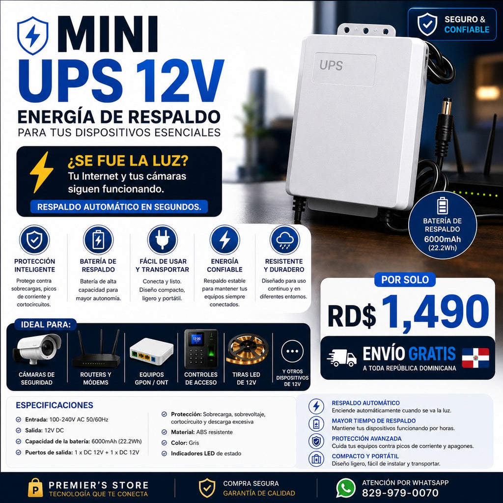 Mini UPS 12V.