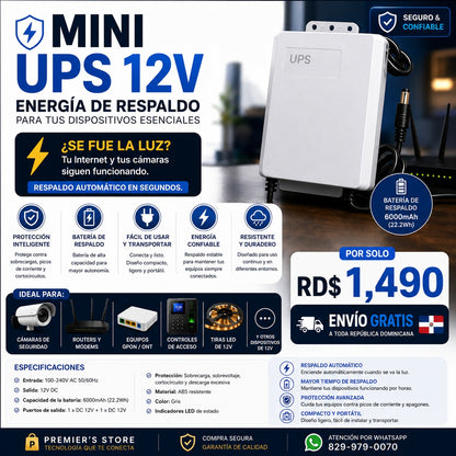 Mini UPS 12V.