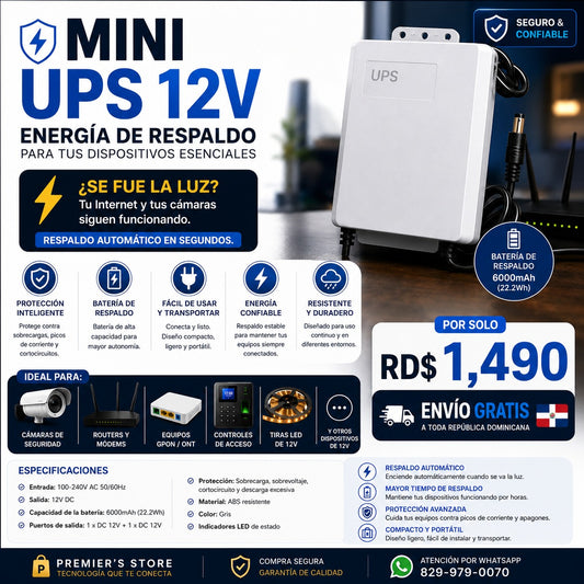 Mini UPS 12V.
