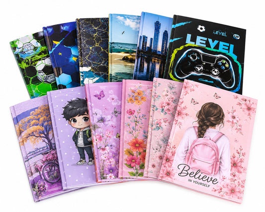 Cuadernos Escolares de 200 Páginas – Pack de 12 Unidades
