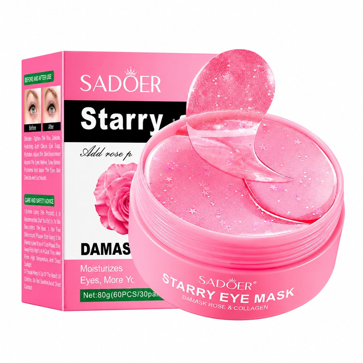 Parches de Hidrogel para Ojeras – Mirada Fresca y Descansada ✨