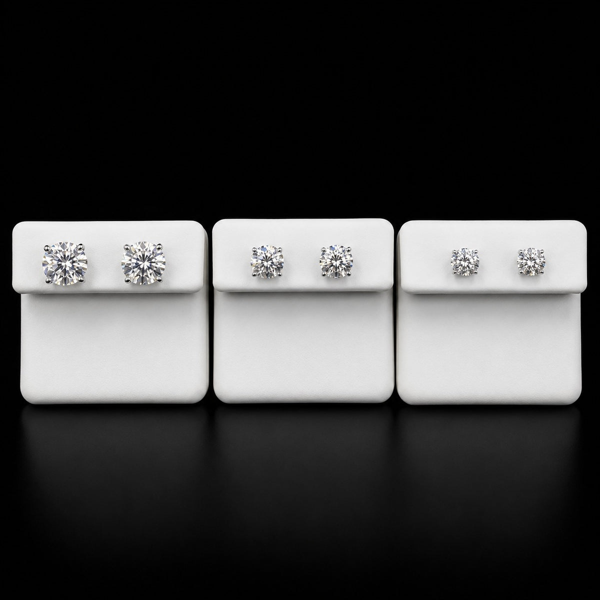 Aretes de Moissanita Premium | Plata 925