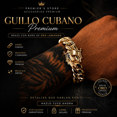 Guillo de Brass Laminado en Oro 14K