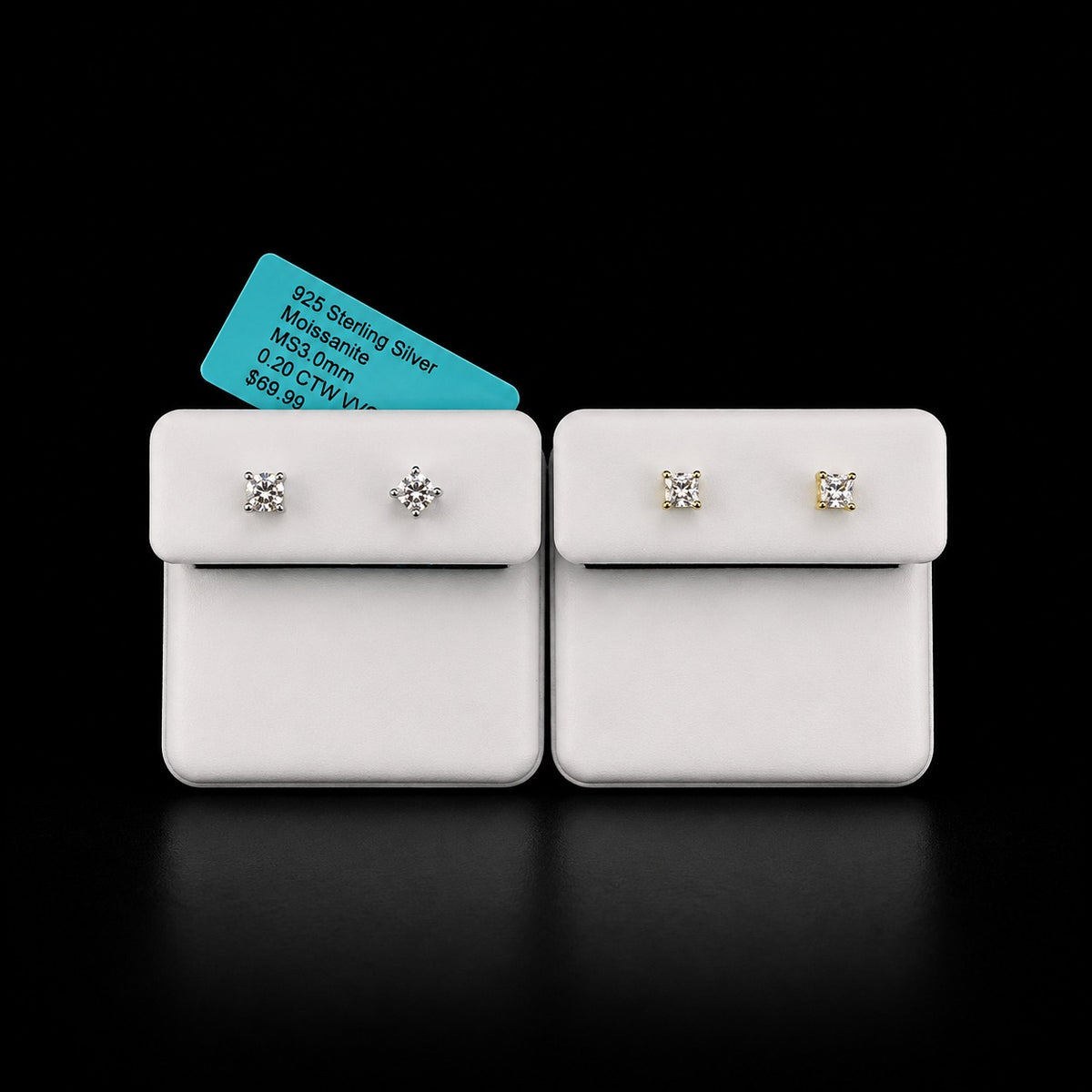 Aretes de Moissanita Premium | Plata 925