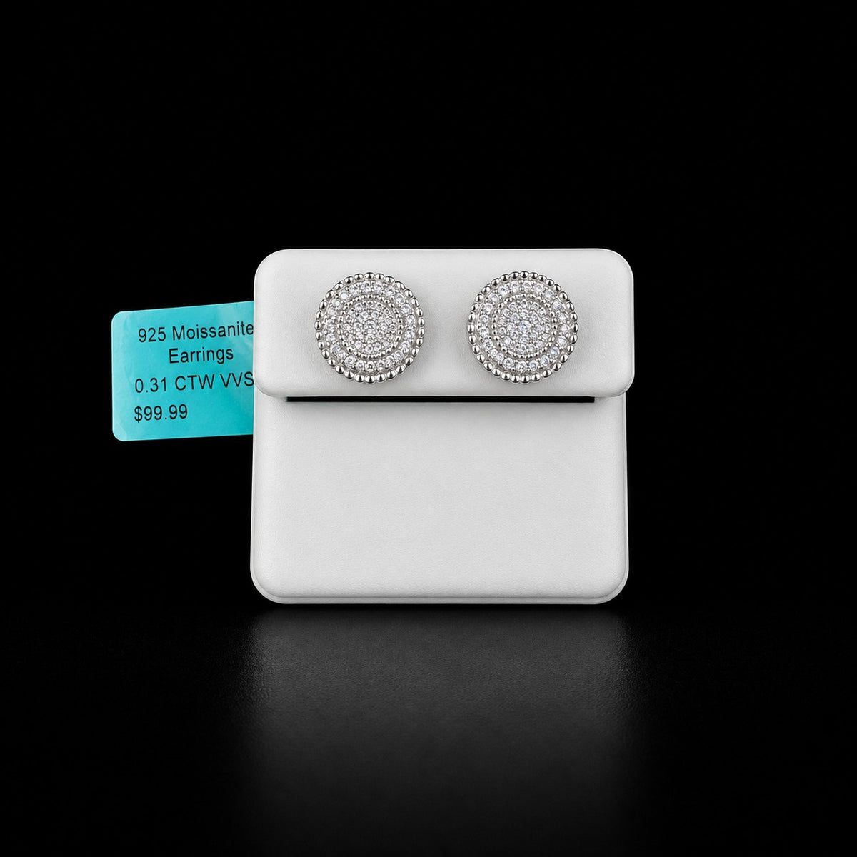 Aretes de Moissanita Premium | Plata 925