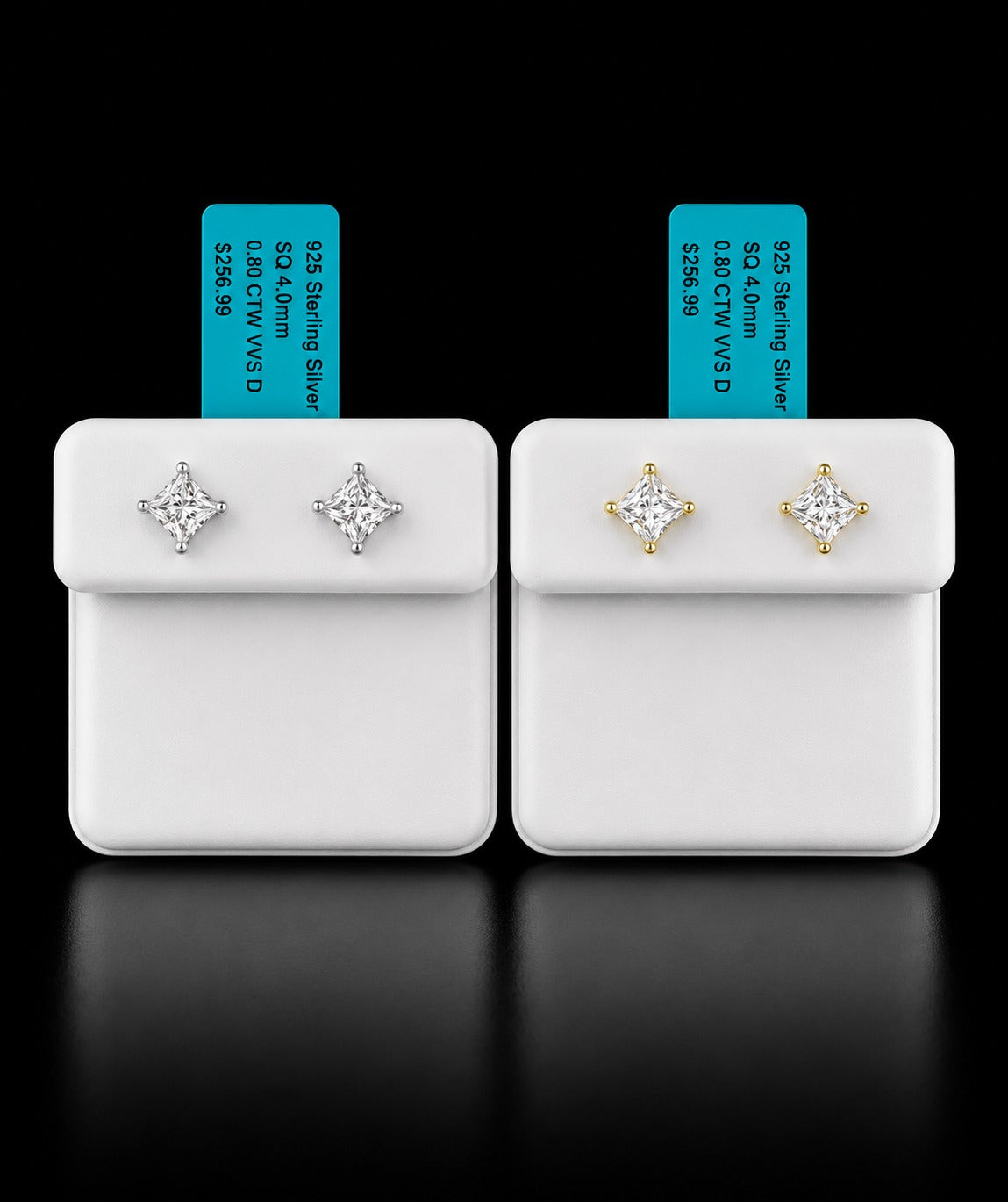Aretes de Moissanita Premium | Plata 925
