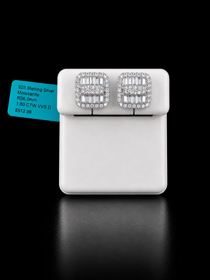 Aretes de Moissanita Premium | Plata 925