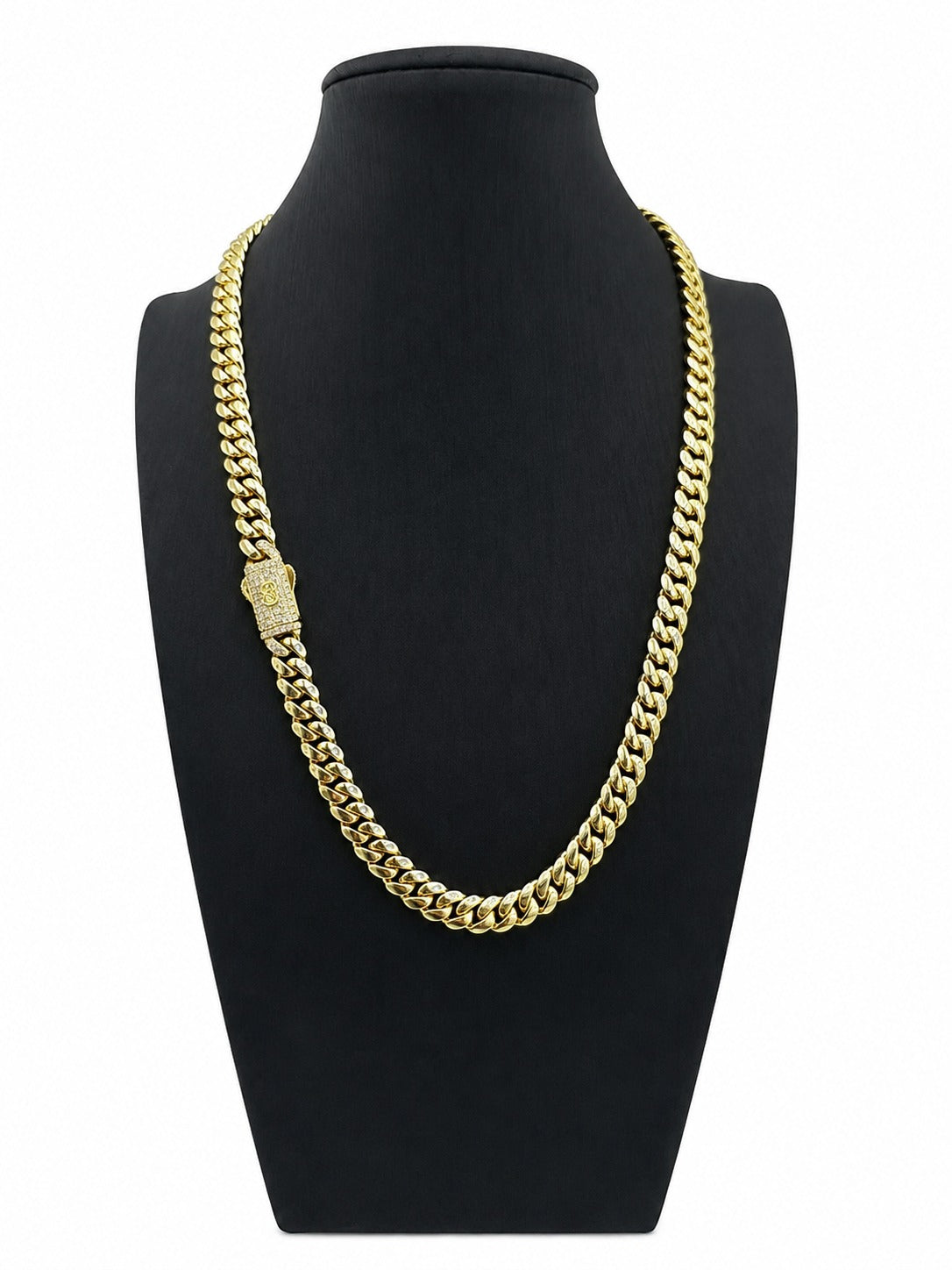 Cadena Mónaco en Brass Laminada en Oro 14K